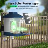 Smart Bird Feeder with Camera, 1 Year AI Camera Bird Feeders for Outdoors, Solar Powered, 2.4Ghz WiFi, 1080p Live Video Bird Feeder Camera, Nstant Arrival Alerts - Best Gifts for Bird Lovers NAVFS