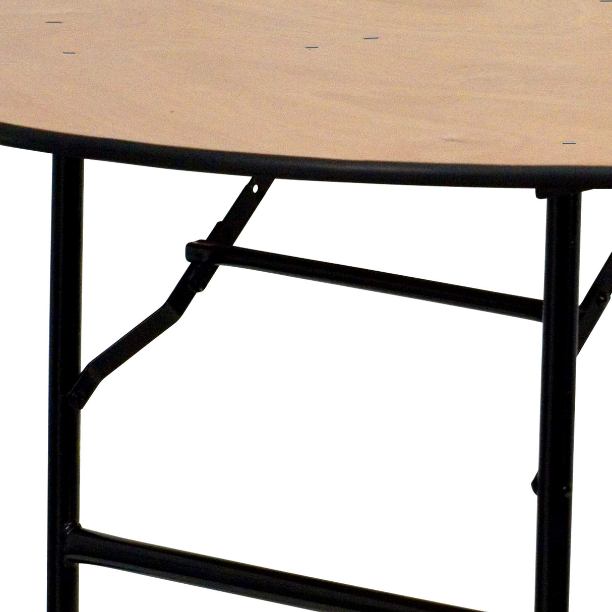 Flash Furniture Furman 4-Foot Round Wood Folding Banquet Table with Clear Coated Finished Top, 48 in Round, Natural Flash Furniture