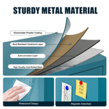 LCAOPC 71" Tall Metal Storage Cabinet with 2 Doors and 4 Adjustable Shelves, 5-Tier Kitchen Pantry Storage Cabinet for Kitchen, Living Room, Dining Room and Office, Blue LCAOPC