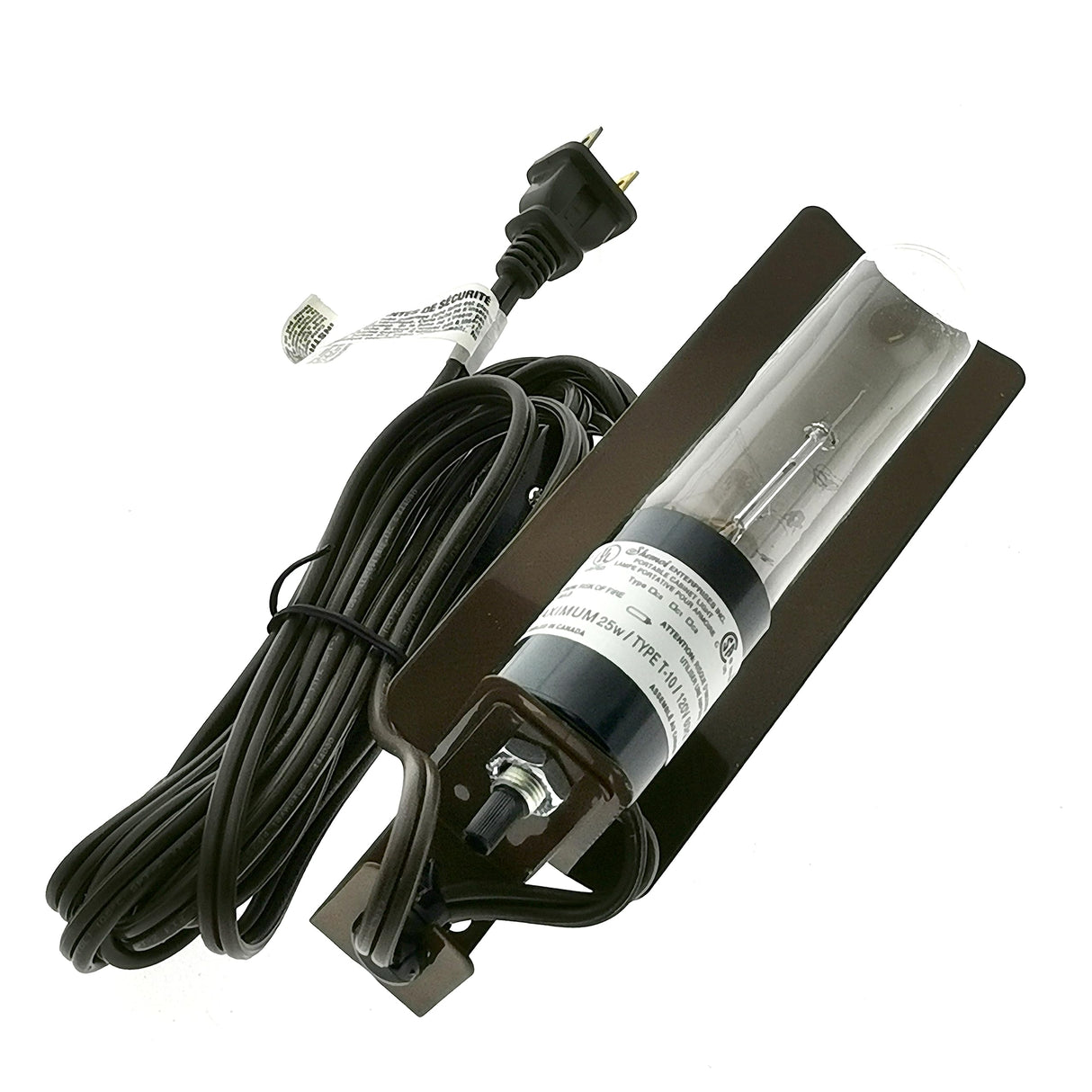 Shemoi Curio Light Cabinet Light Brown - Brown Hooded Curio Light Includes Bulb, C5-RS-1 (Brown) Shemoi