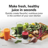 Hamilton Beach HealthSmart Juicer Machine, Compact Centrifugal Extractor, 2.4” Feed Chute for Fruits and Vegetables, Easy to Clean, BPA Free, 400W, White (67501) Hamilton Beach