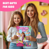 homicozy Art & Craft Activity for Kids-Foil Fun Unicorn & Princesses,No Mess Art Crafts for Girls,DIY Foil Foam Stickers,Creative Activity Kits,Kids Travel Toys,Gifts for Girls & Boys Ages 4-10 homicozy