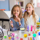 WhizToys DIY Lip Balm Making Kit Teen Girl Gifts Trendy Stuff Make Your Own Lip Gloss Set with Natural Beeswax, Shea Butter,Sweet Almond Oil,24 PCS Lip Blam Containers WhizToys