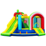 VIVOHOME 7 in 1 Bounce House for Kids, Fruit Theme Inflatable Bouncy Castle with Slide, 12x12 FT Inflated Bouncer for Outdoor with Blower, Basketball, Climb, Jump Area, Ball, Water Pool, Hoop VIVOHOME