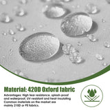 Chicken Coop Metal Large Chicken Coop with Run for Yard Chicken Pen Heavy Duty Poultry Cage with Waterproof Anti-UV Cover for Outdoor Farm Use Dome Roof Hen House Duck Rabbit Cage with Security Lock kejector