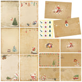 126 Pieces Christmas Stationery Paper and Envelopes Set Stationery Printer Paper with Envelopes Letter Set for Holiday Writing Zonon
