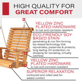 Amish Heavy Duty Roll Back Pressure Treated Swing Chair (Cedar Stain) Amish Casual