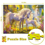 RANSUNN Puzzles for Kids Ages 6-8 8-10 - Unicorn and Foal, 200 Piece Puzzles for Kids, Learning Educational Jigsaw Puzzles Toys Gifts for 6 7 8 9 10 Year Old RANSUNN