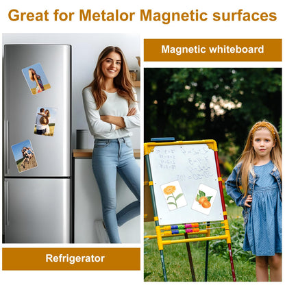 40 Pcs Sublimation Blank Magnets, 3.5 x 2.5 in Personalized Fridge Magnetic Sublimation Magnets Sublimation Blanks Product Items for DIY Kitchen Microwave Office Wall Door Christmas Holiday Decorative