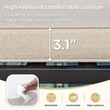 MIXPATIO 9 Pieces Outdoor Dining Set for 8, Patio Dining Set Wicker Rattan Chairs with Soft Cushion and Extendable Rectangular Table, Wicker Patio Table and Chairs for Backyard Porch MIXPATIO