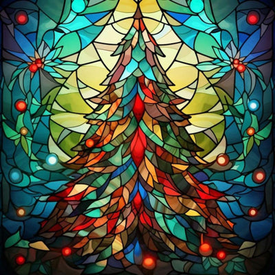 KICHANG Christmas Tree Diamond Painting Kits 5D Diamond Painting,DIY Diamond Art Diamond Painting Kits for Adults,Round Full Drill Diamond,Diamond Dots Diamond Art Kits for Home Decor Gift-12x12inch