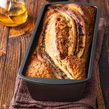 Extra Large Bread Pan, 13" x 5" Long Loaf Pan, Nonstick Baking Pan, Rectangular Loaf Tin, Set of 2 Tiawudi