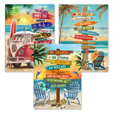 Diamond Art Kits for Adults Beginner- 3 Pack Tropical Beach DIY Diamond Painting Kits 5D Diamond Dots Gem Art Crafts with Tools- Round Full Drill Funny Crafts for Home Wall Decor&Gift 12x16inch ﻿ Fairyland JinWenn