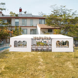 10x30 Outdoor Party Tent White Tents for Parties Heavy Duty Canopy Tent Patio Gazebo Shelter with 7 Removable Sidewalls Wedding BBQ Events Tent for Birthday Graduation Backyard Garden susici