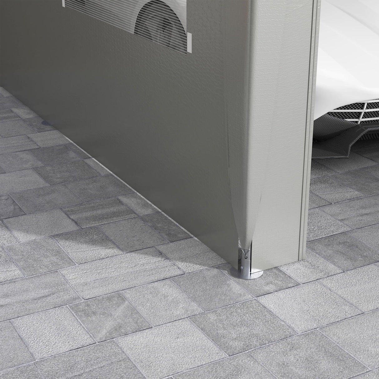 Outsunny Carport 10' x 20' Portable Garage, Heavy Duty Car Port Canopy with 2 Roll-up Doors & 4 Ventilated Windows for Car, Truck, Boat, Garden Tools, Gray Outsunny