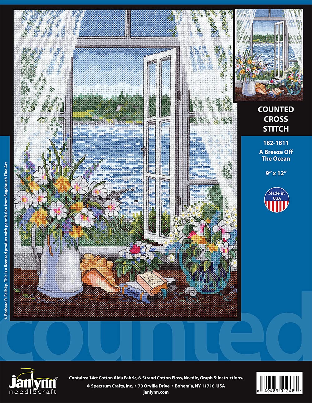 Janlynn A Breeze Off The Ocean Counted Cross Stitch Kit Janlynn