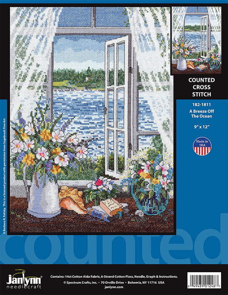 Janlynn A Breeze Off The Ocean Counted Cross Stitch Kit Janlynn