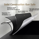 KAER 20 Biometric Gun Safe, Wider and Deeper Fingerprint Gun Safes for Rifle and Pistols, Large Quick Access Heavy-Duty Gun Cabinet for Firearm Ammo with Removable Shelf & Gun Rack, Assembled KAER