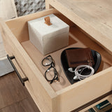 Sauder Pacific View 1-Drawer Night Stand, L: 21.5" x W: 17.48" x H: 25.83", Prime Oak finish Sauder