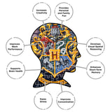 AQUARIUS Harry Potter Puzzle Hogwarts Logo (1000 Piece Jigsaw Puzzle) - Officially Licensed Harry Potter Merchandise & Collectibles - Glare Free - Precision Fit - 20x28in AQUARIUS