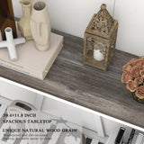 UYIHOME Farmhouse Entryway Console Table, 39.3inch Sofa Table Behind The Couch, Narrow Entryway Table for Hallway, Living Room, Foyer, Oak Grey UYIHOME