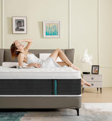 ADDNUSS Queen Mattresses,12 Inch Memory Foam Hybrid Queen Mattress in a Box with Individual Pocket Spring,Pressure Relief & Motion Isolation Queen Size Black Mattress,CertiPUR-US. ADDNUSS