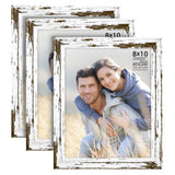 Langdon House 8x10 Picture Frames (Distressed White, 3 Pack) Farmhouse Style, Richland Collection Langdon House