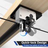 GADFISH Garage Ceiling Lift Storage Rack, Easy Lifting 85" Height Overhead Garage Storage Rack for Space Saving with Safety Lock, Suitable for 16"/24" Ceiling, 350LBS Capacity GADFISH