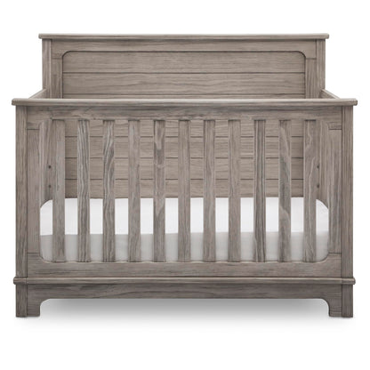 Delta Children Simmons Kids Slumbertime Monterey 4-in-1 Convertible Crib, Rustic White