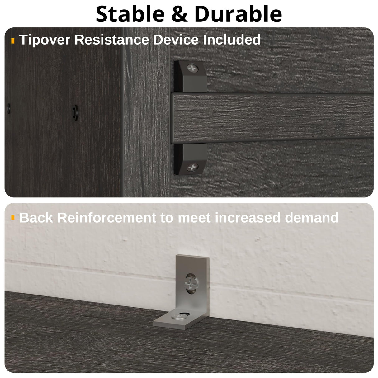 IRONCK Industrial Bookshelves and Bookcases with Doors 11.8 in Depth Set of 2 Floor Standing 5 Shelf Display Storage Shelves Bookcase Home Decor Furniture for Home, Office, Living Room, Bedroom IRONCK