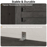 IRONCK Industrial Bookshelves and Bookcases with Doors 11.8 in Depth Set of 2 Floor Standing 5 Shelf Display Storage Shelves Bookcase Home Decor Furniture for Home, Office, Living Room, Bedroom IRONCK