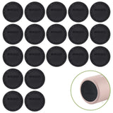 20Pcs Rubber Bottoms for Sublimation Tumblers,Protective Anti-Slip Silicone Bottoms with Adhesive for Skinny Tumblers, Thermal Bottle,Mason Jars (56mm , Black) HOYDATE