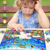 Puzzles for Kids Ages 4-8 Year Old - Underwater World, 100 Piece Jigsaw Puzzle for Kids 4-6-8 Year Old Learning Educational Puzzle Toys Gifts Toddler Puzzles Ages 4-8 for Boys and Girls Eirenke