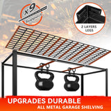 REIBII 60" W Garage Shelving 3000LBS Heavy Duty Storage Shelves Adjustable 5 Tier Metal Shelving Unit for Storage Rack Garage Storage Shelves Industrial Shelf Utility Rack,72" H x 60" W x 24" D REIBII