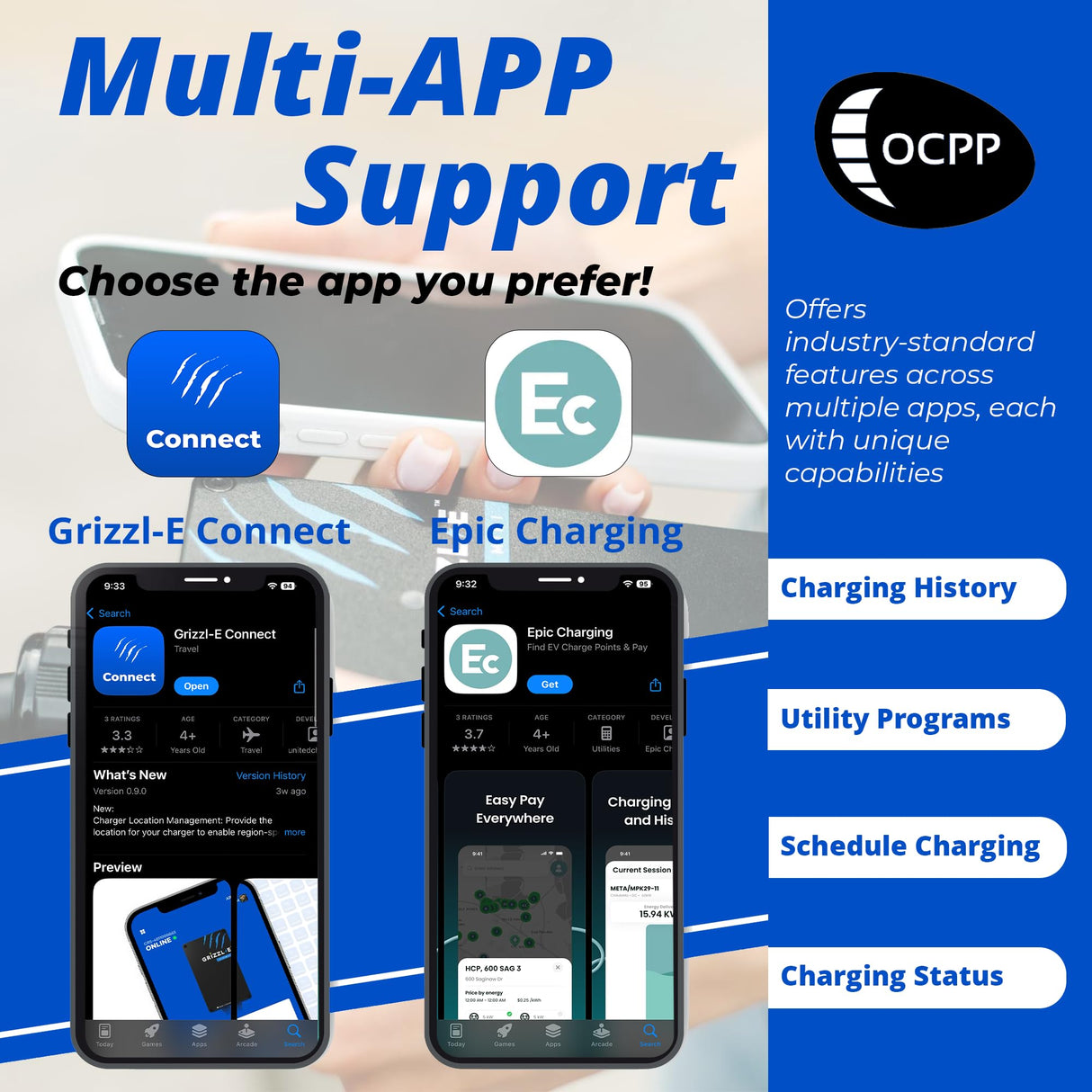 Grizzl-E Ultimate Level 2 Fastest 80A / 19.2 kW Electric Vehicle (EV) Charger, UL Tested and Certified, Metal Case, Indoor/Outdoor Electric Car Fast Charging Station, Hardwired, Classic Black, J1772 Grizzl-E