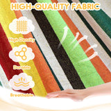 ANYOO Cotton Hammock Portable Camping Hammocks for Hanging Sturdy Garden Comfortable Fabric Hammock with Tree Straps Up to 660lbs with Travel Bag for Camping Outdoor/Indoor Patio Backyard ANYOO