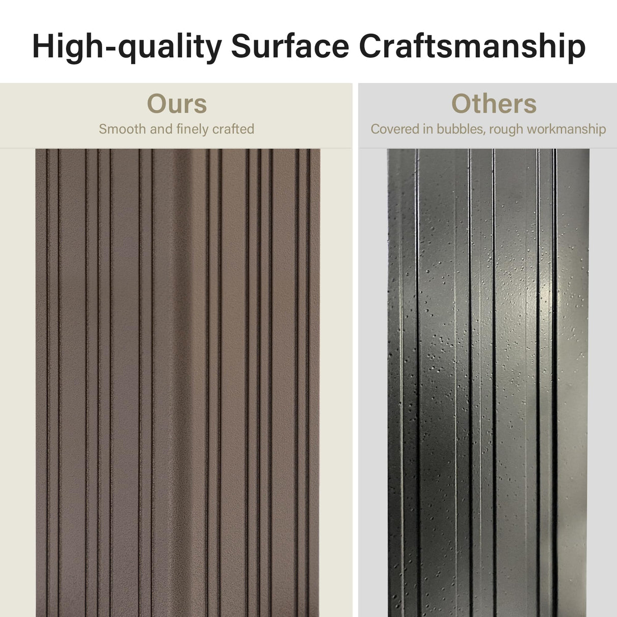 LAUSAINT HOME 10x12 ft Metal Gazebo with Nettings and Curtains for Patios, Waterproof Permanent Heavy Duty Double Hard Roofs Gazebos with Brown Aluminum Frame for Lawn, Party LAUSAINT HOME