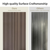 LAUSAINT HOME 10x12 ft Metal Gazebo with Nettings and Curtains for Patios, Waterproof Permanent Heavy Duty Double Hard Roofs Gazebos with Brown Aluminum Frame for Lawn, Party LAUSAINT HOME