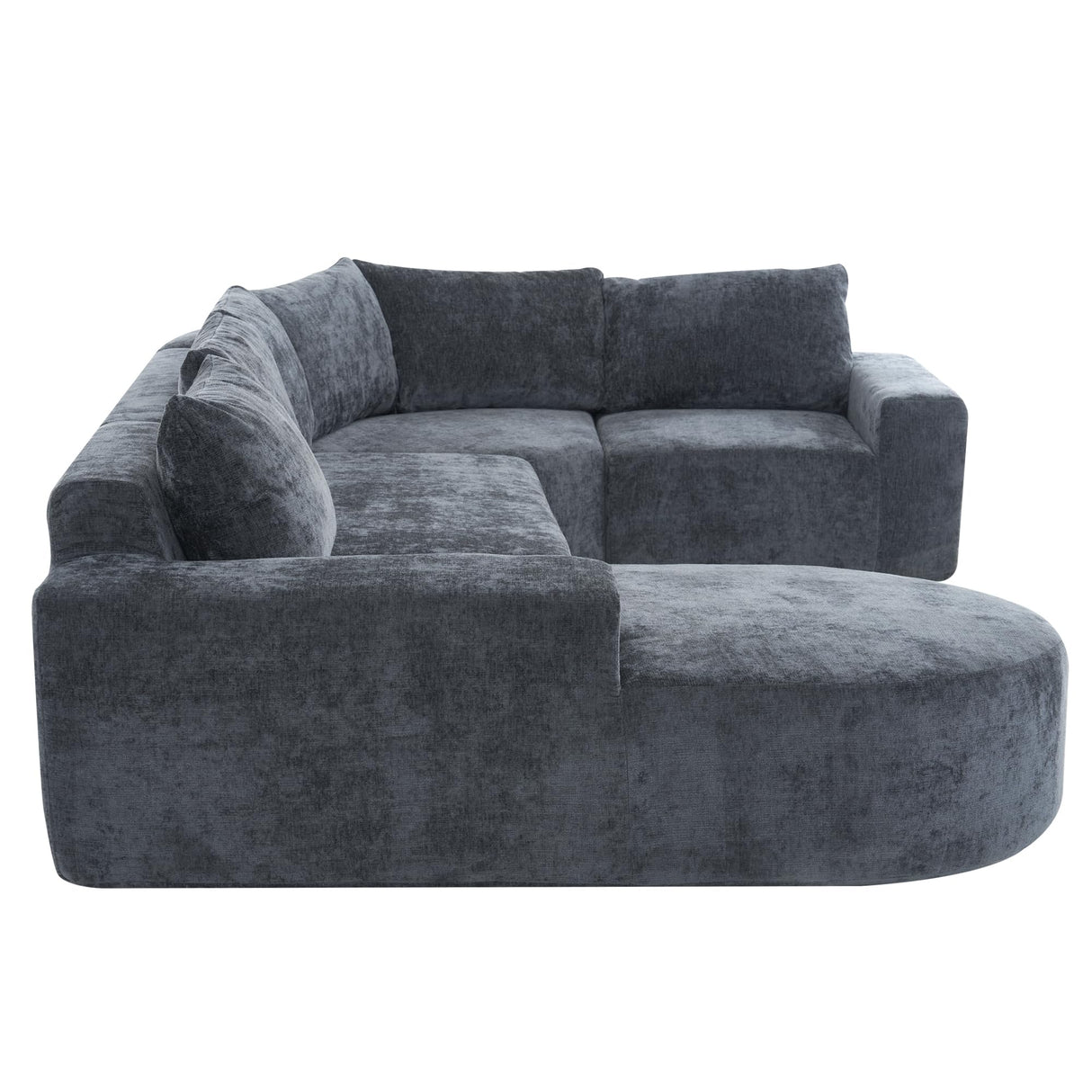 Merax 141.7" Modular Sponge Sofa Cloud Sectional Couch,5 Seater Oversized U-Shaped with Deep Seat for Living Room Merax