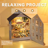 Flever Dollhouse Miniature DIY House Kit Creative Room with Furniture for Romantic Valentine's Gift (Molan House) Flever
