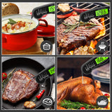 AWLKIM Digital Meat Thermometer - Fast Instant Read Food Thermometer, Waterproof Kitchen Thermometer with Backlight & Hold Function for Cooking, Candy Making, Outside Grill AWLKIM