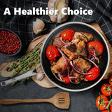 OATOFP Non Stick Frying Pans Set, Hybrid Pans Set Nonstick (8+10+12inch),Pan for cooking, PFOA Free Kitchen set, Dishwasher and Oven-Safe Cookware Sets, Induction Compatible Stainless Steel Skillets OATOFP