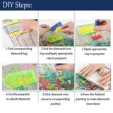 LumiCraft 6 Packs Halloween Diamond Art Kits for Adults, Horror 5D Diamond Painting Kits for Beginners, Round Full Drill Crystal Arts and Gem Art Kits for Home Wall Decor Gift 12x16 Inch LumiCraft