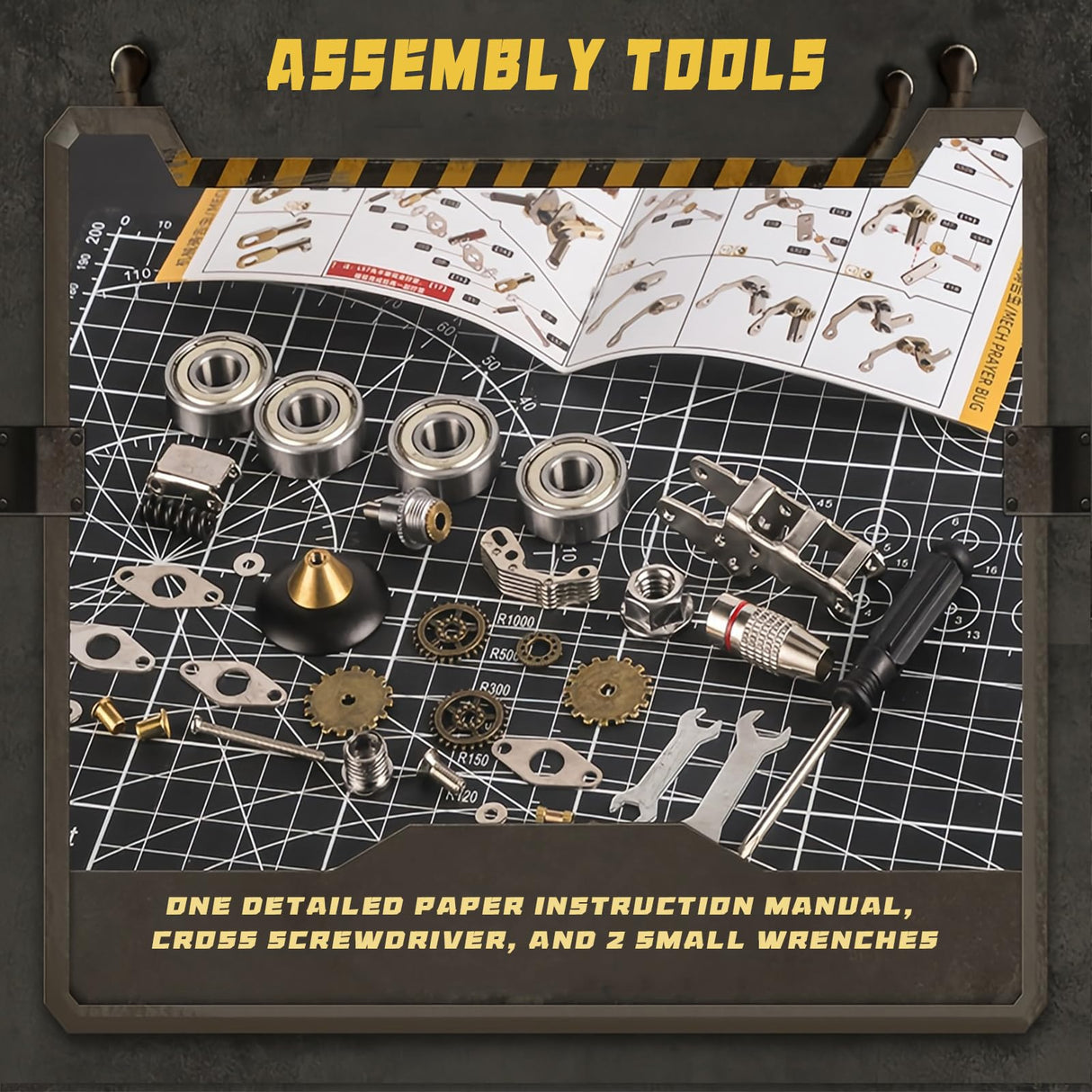 3D Metal Puzzle for Adults, Metal Model kit, Mechanical Armor Puzzle, Adult Brain teasers- The Best Gift for Men (Tank) ZUNPINSPACE