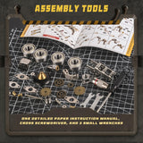 3D Metal Puzzle for Adults, Metal Model kit, Mechanical Armor Puzzle, Adult Brain teasers- The Best Gift for Men (Tank) ZUNPINSPACE