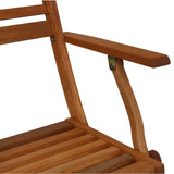 Sunnydaze Meranti Wood 5-Piece Foldable Outdoor Patio Dining Set - 4-Chairs and 1 Table - Teak Oil Finish Sunnydaze