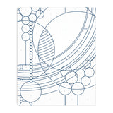 Galison Frank Lloyd Wright March Balloons Paint by Number Kit from Includes 1 Canvas (8” x 10"), 1 Wooden Easel, 2 Paint Brushes & 6 Acrylic Paints, DIY Art Kit with Stunning Design Galison