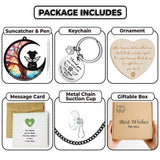 6" Dog Angel Memorial Suncatcher, Engraved Pet Memorial Ornament, Pet Sympathy Keychain, Loss of Animal Sympathy Card, Rainbow Bridge Dog Loss Gift, My Favorite Hello Hardest Goodbye PS190 vinatimes