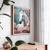 SKRYUIE Paint by Numbers Kit for Adults Beginner Horses, Acrylic Cherry Blossom Oil Painting by Numbers Kits with PaintBrushes Paintwork Art Crafts Canvas for Home Decor 16x20 inch SKRYUIE
