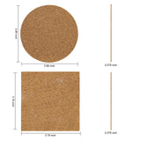 48 Pack Sublimation Blanks Coasters Bulk, 4 Inch Glossy White Glazed Ceramic Tiles Bulk with Cork Backing Pads, Heat Transfer Cup Mat for DIY Crafts Home Kitchen Decor (Square 48PCS) Geemax